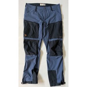 Fjallraven Keb Trousers Mens EU 52/ US 36x32 Blue Hiking Pants